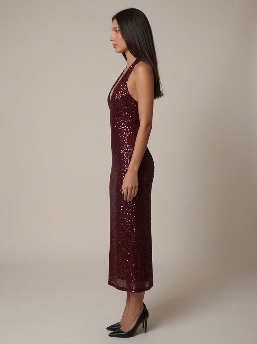Vestido Midi de Lentejuelas Emily