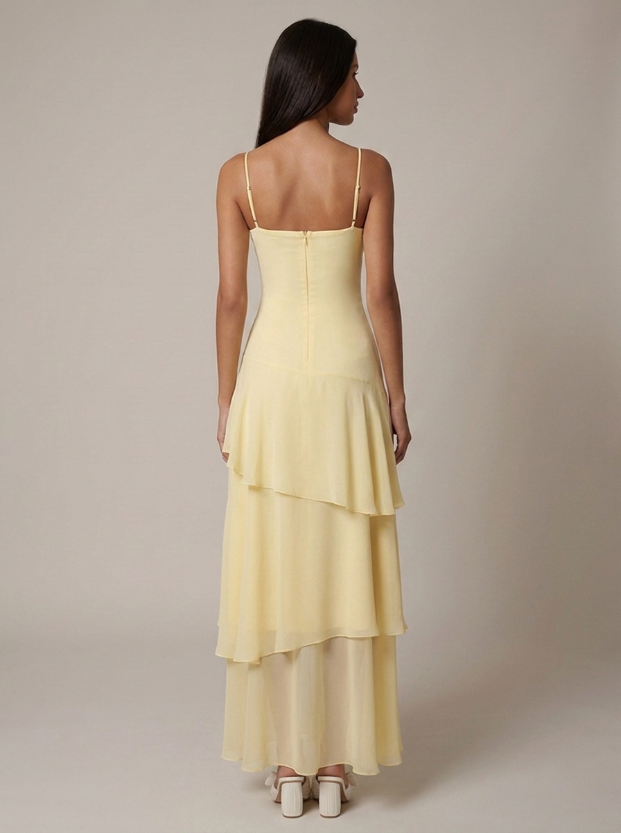 Vestido Maria Maxi con Volantes