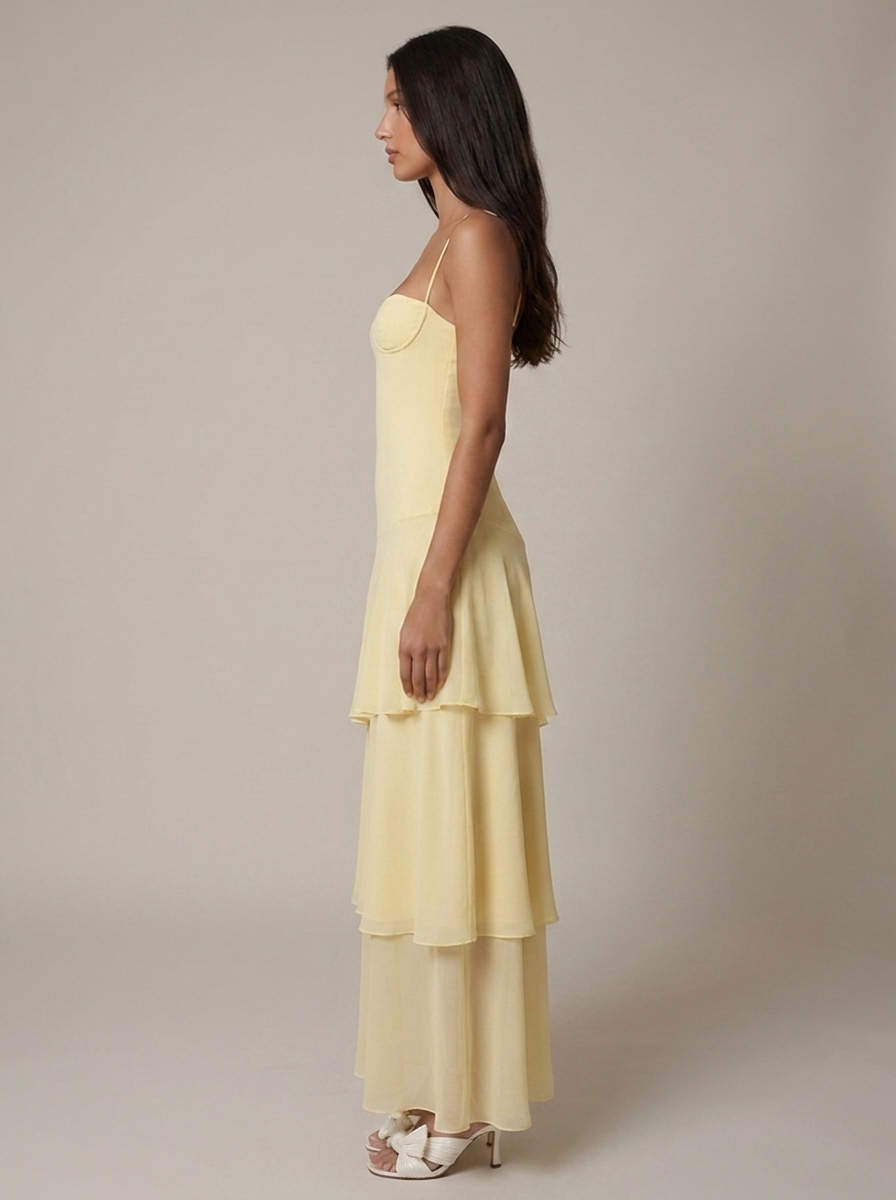 Vestido Maria Maxi con Volantes