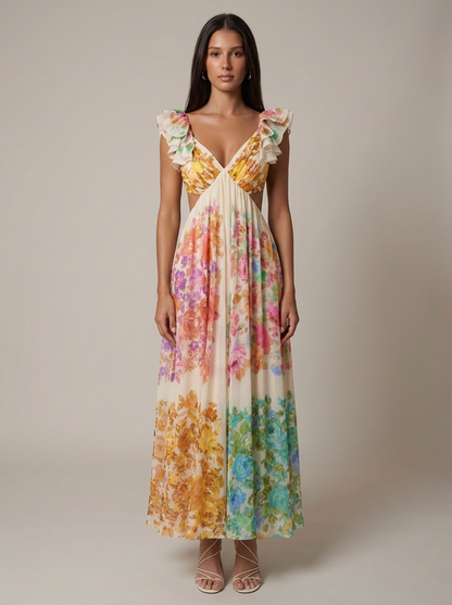 Vestido Midi Raye