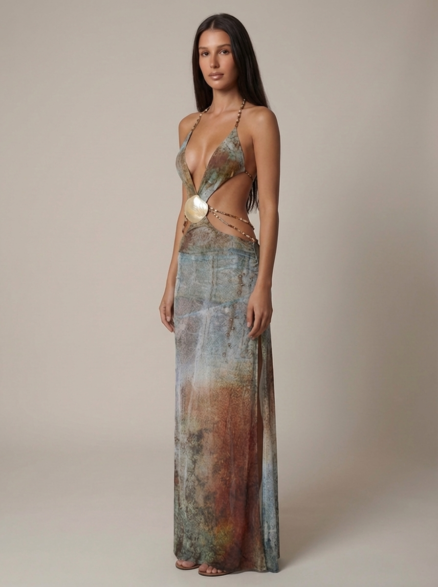 Vestido Maxi Shell